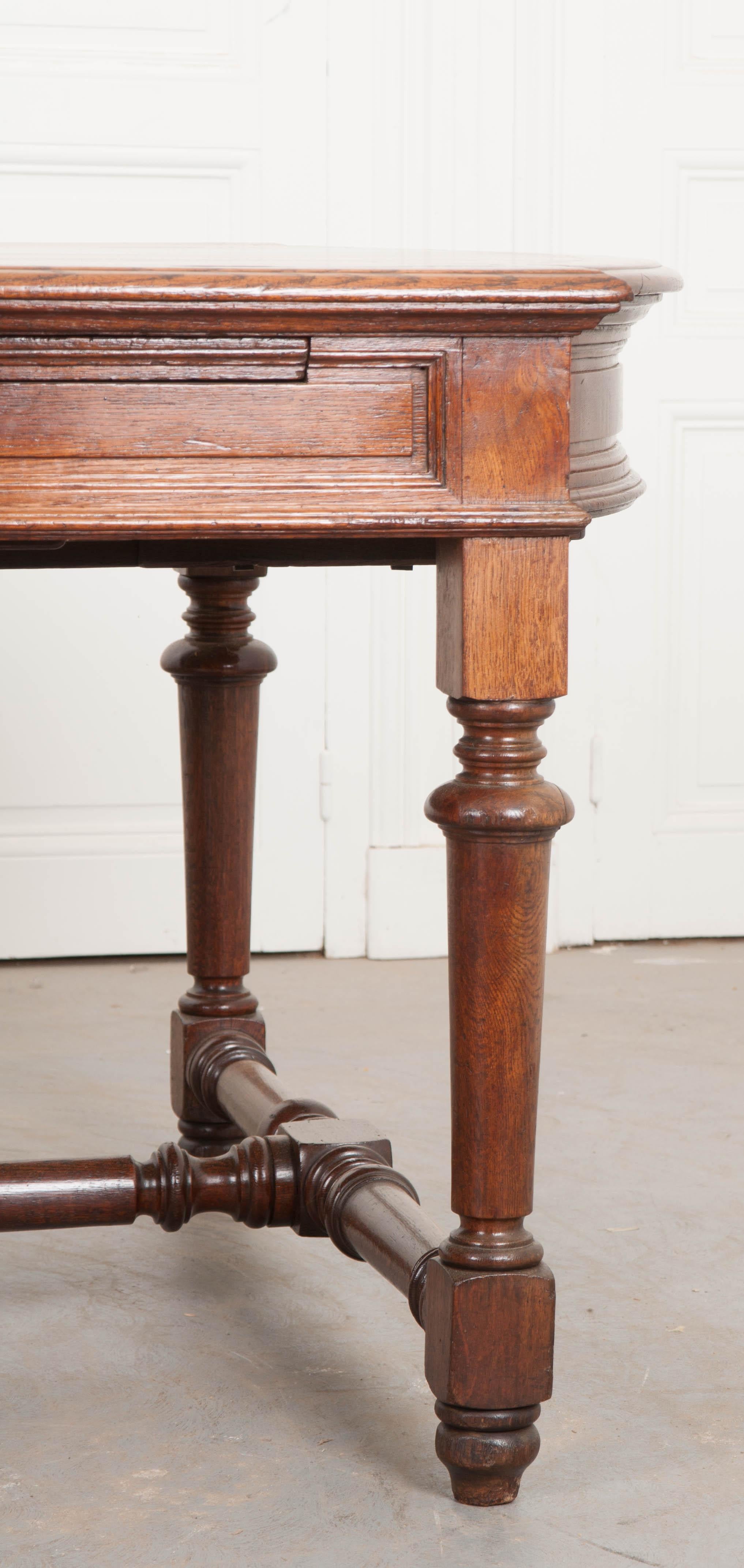 French 19th Century Oak Sewing Table 3