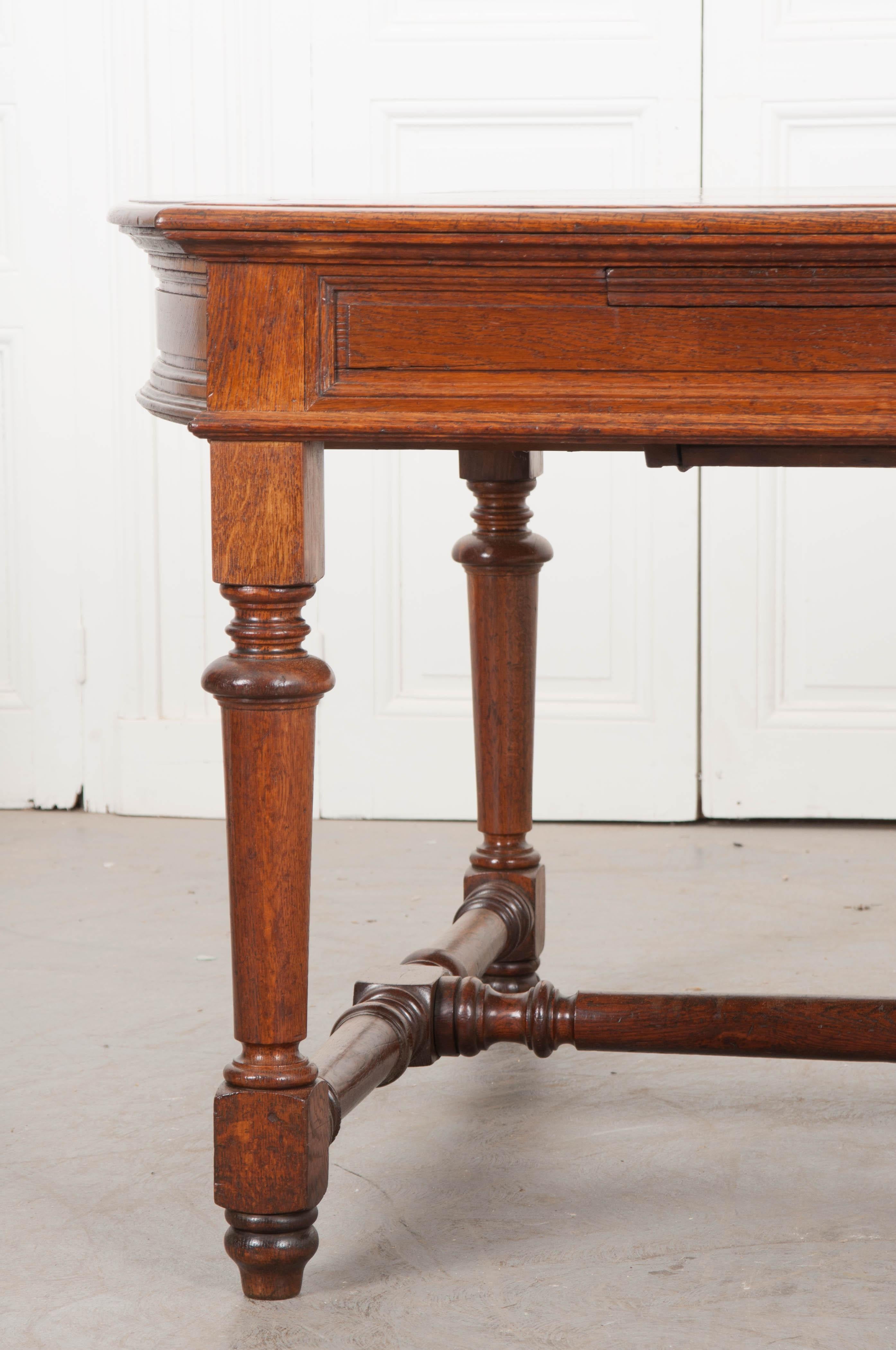 French 19th Century Oak Sewing Table 4