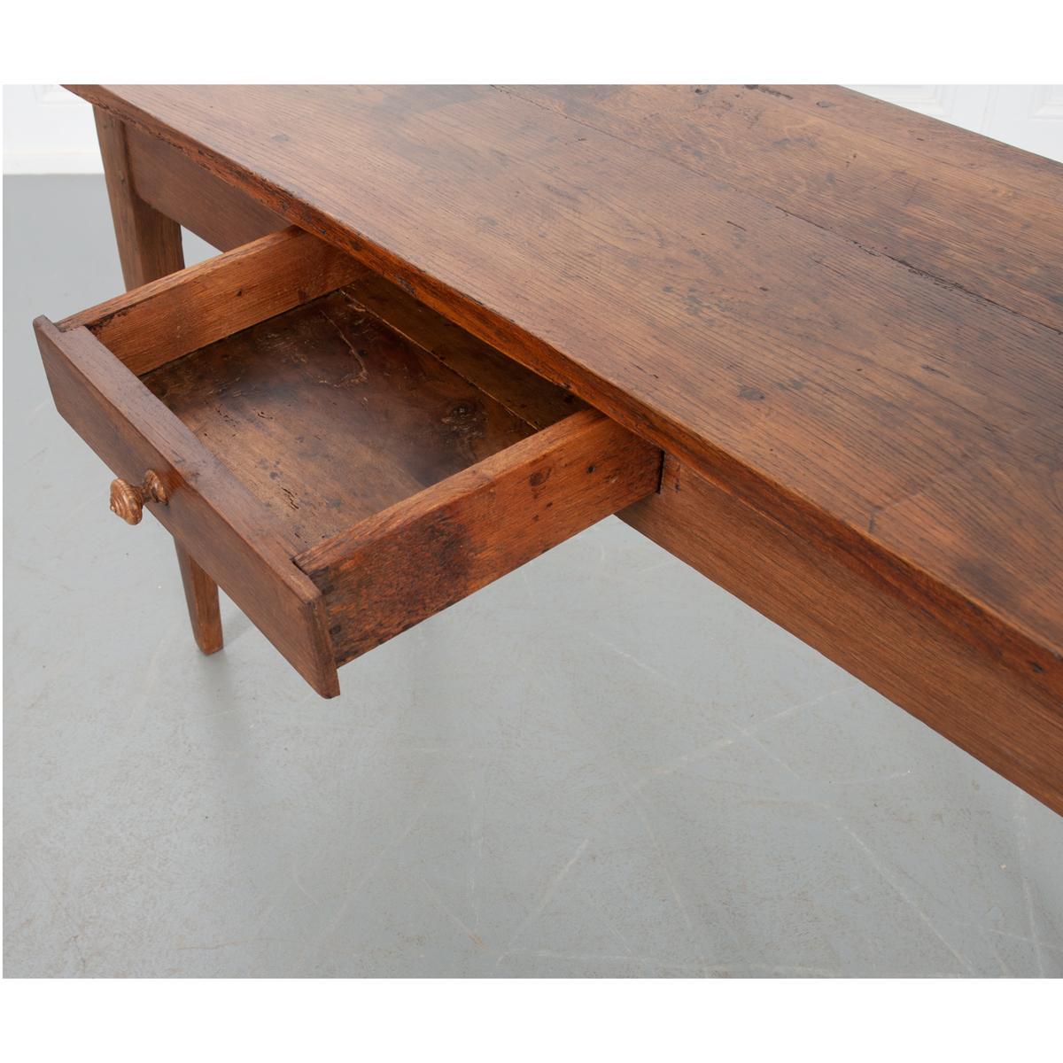 French Provincial French 19th Century Oak Table