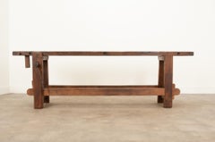 French 19th Century Oak Traveling Workbench