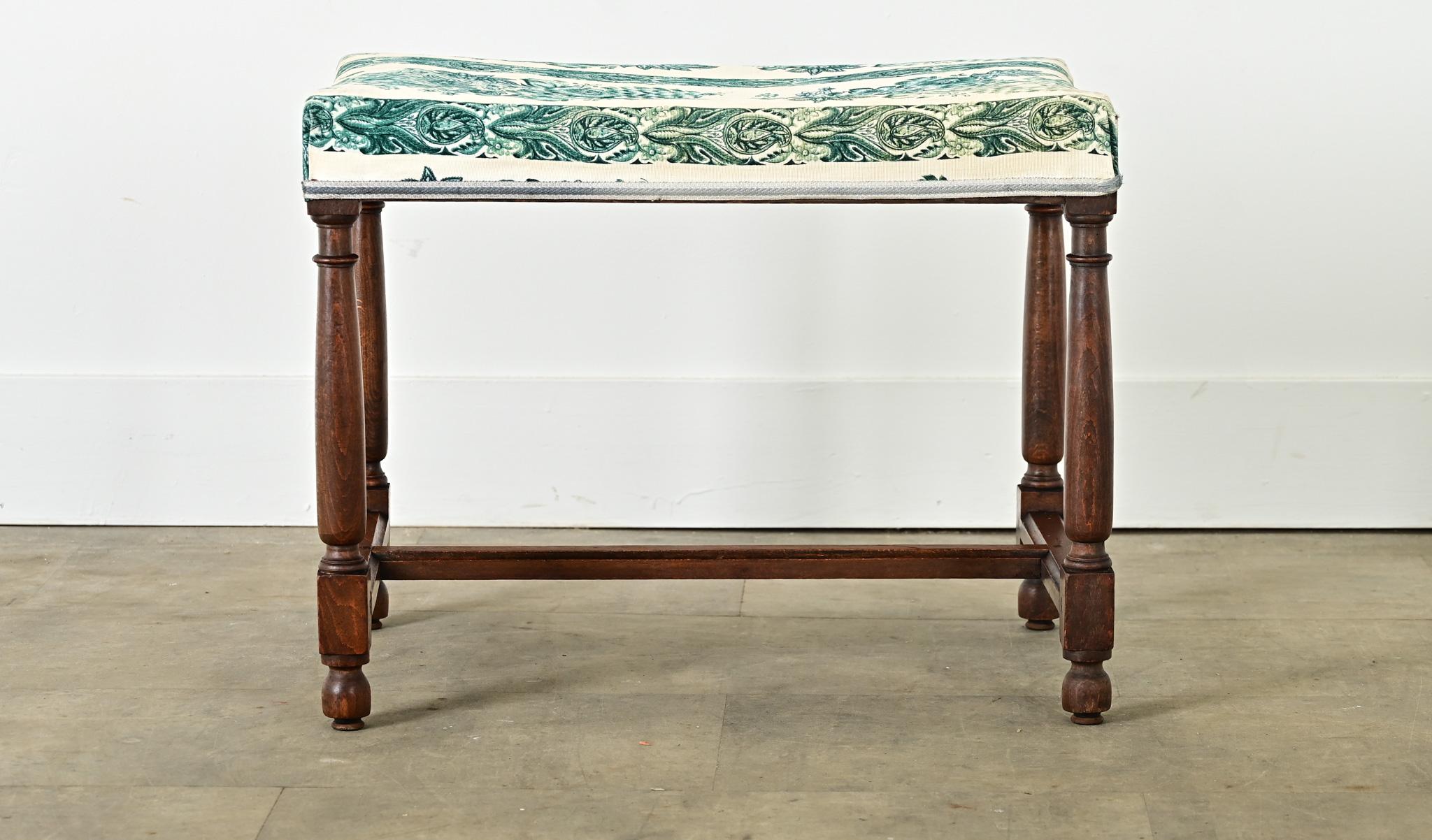 Stile provenzale Panca imbottita in Oak francese del XIX secolo in vendita