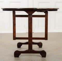 French 19th Century Oak Vendange Table