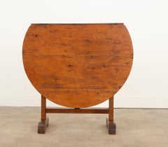 French 19th Century Oak Vendange Table