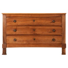 Antique French 19th Century Oak 
Walnut Commode