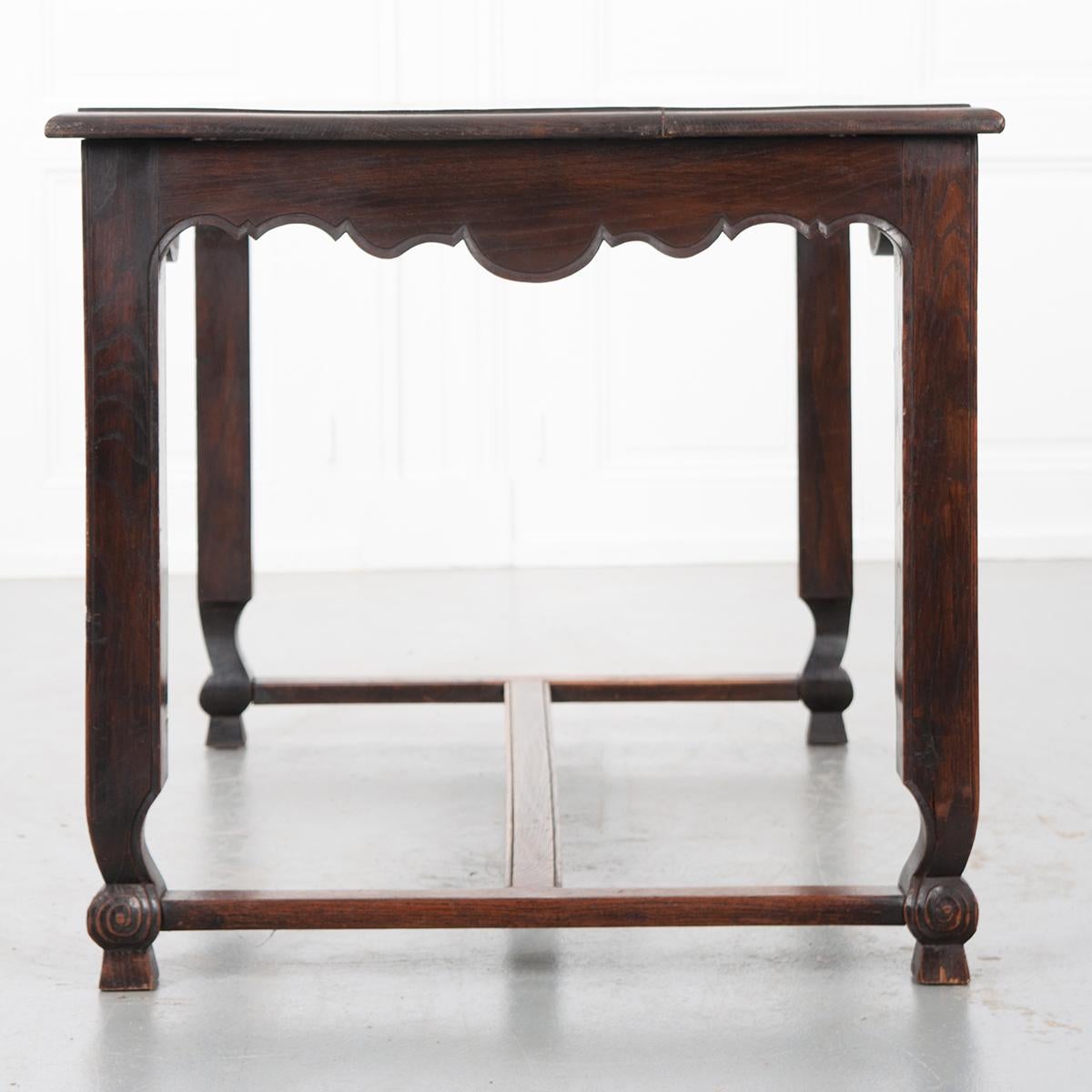 French 19th Century Oak Writing Desk 6