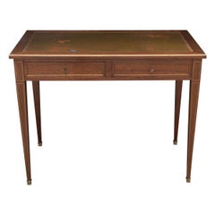 Antique French 19th Century Oak Writing Desk