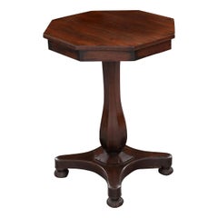 French 19th Century Octagonal Rosewood Side Table