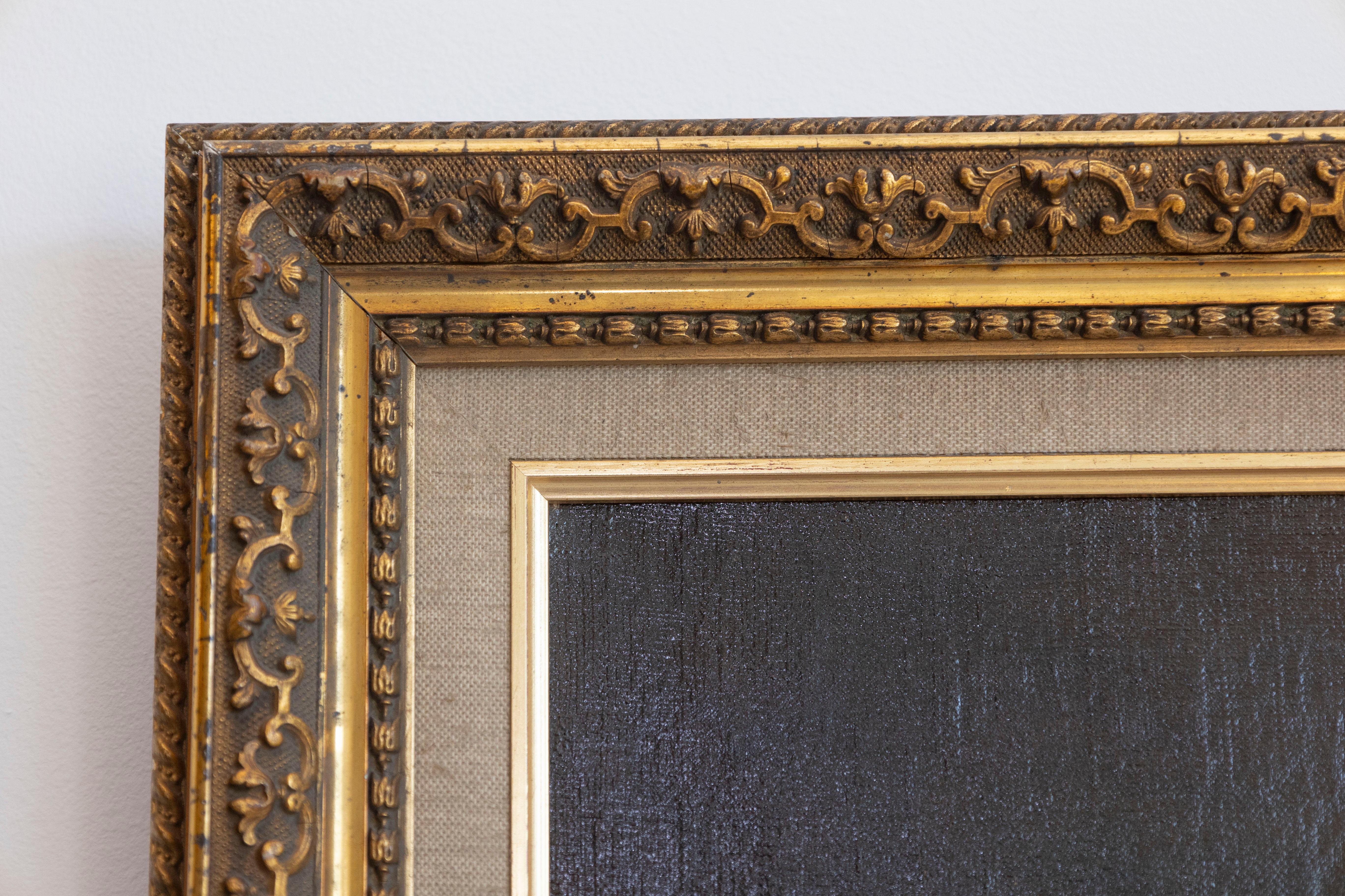 French 19th Century Oil on Canvas Framed Still-Life Painting Depicting Fruits For Sale 2