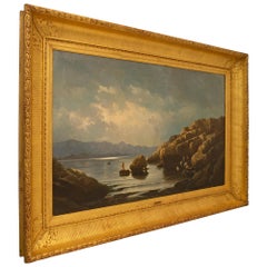 Französisches Gemälde des 19. Jahrhunderts, Öl auf Leinwand, von Marie-Auguste Martin, um 1860