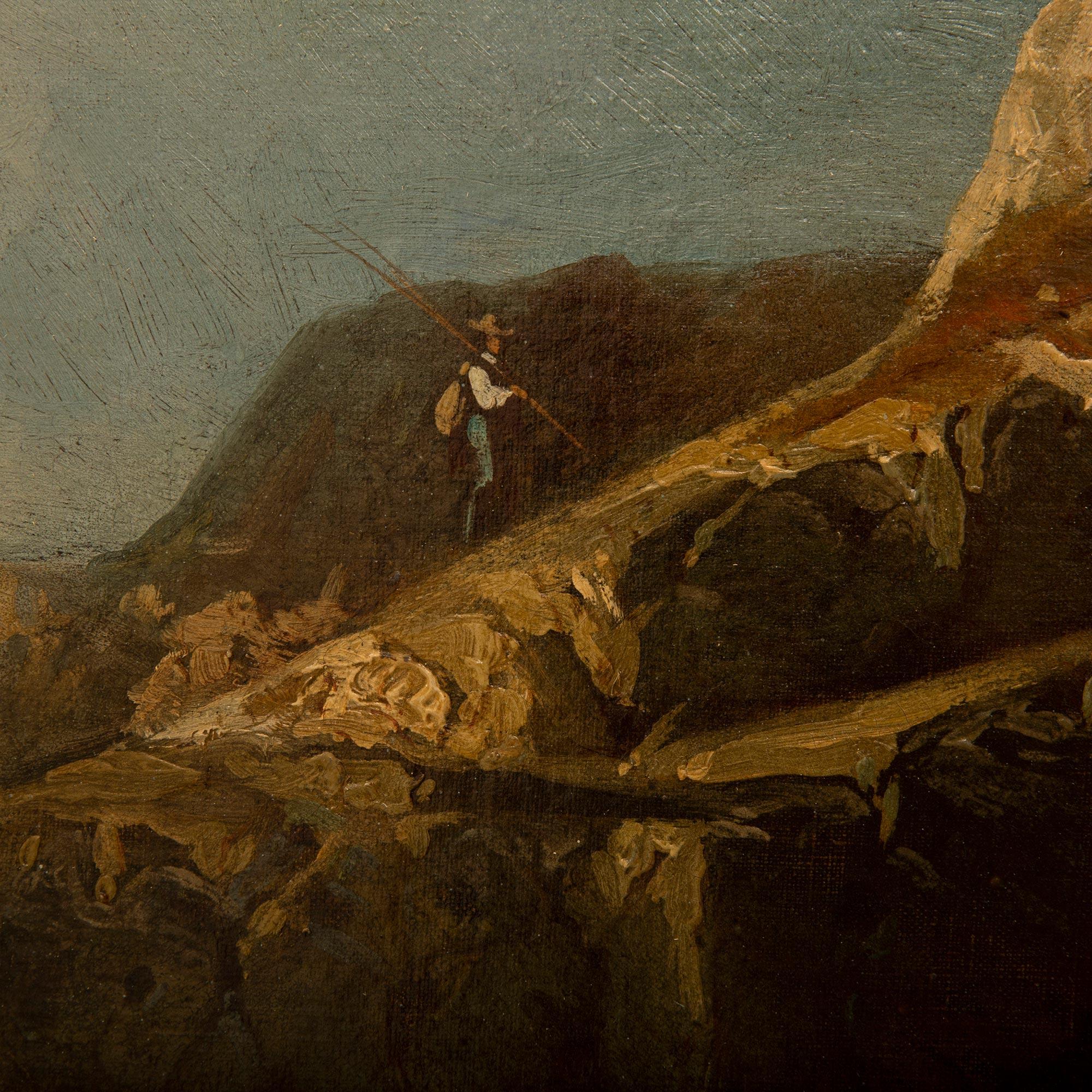Französisches Gemälde des 19. Jahrhunderts, Öl auf Leinwand, von Marie-Auguste Martin, um 1860 im Angebot 3