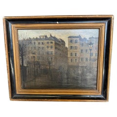 French 19th Century Oil On Canvas Painting French 19th Century Oil On Canvas Painting