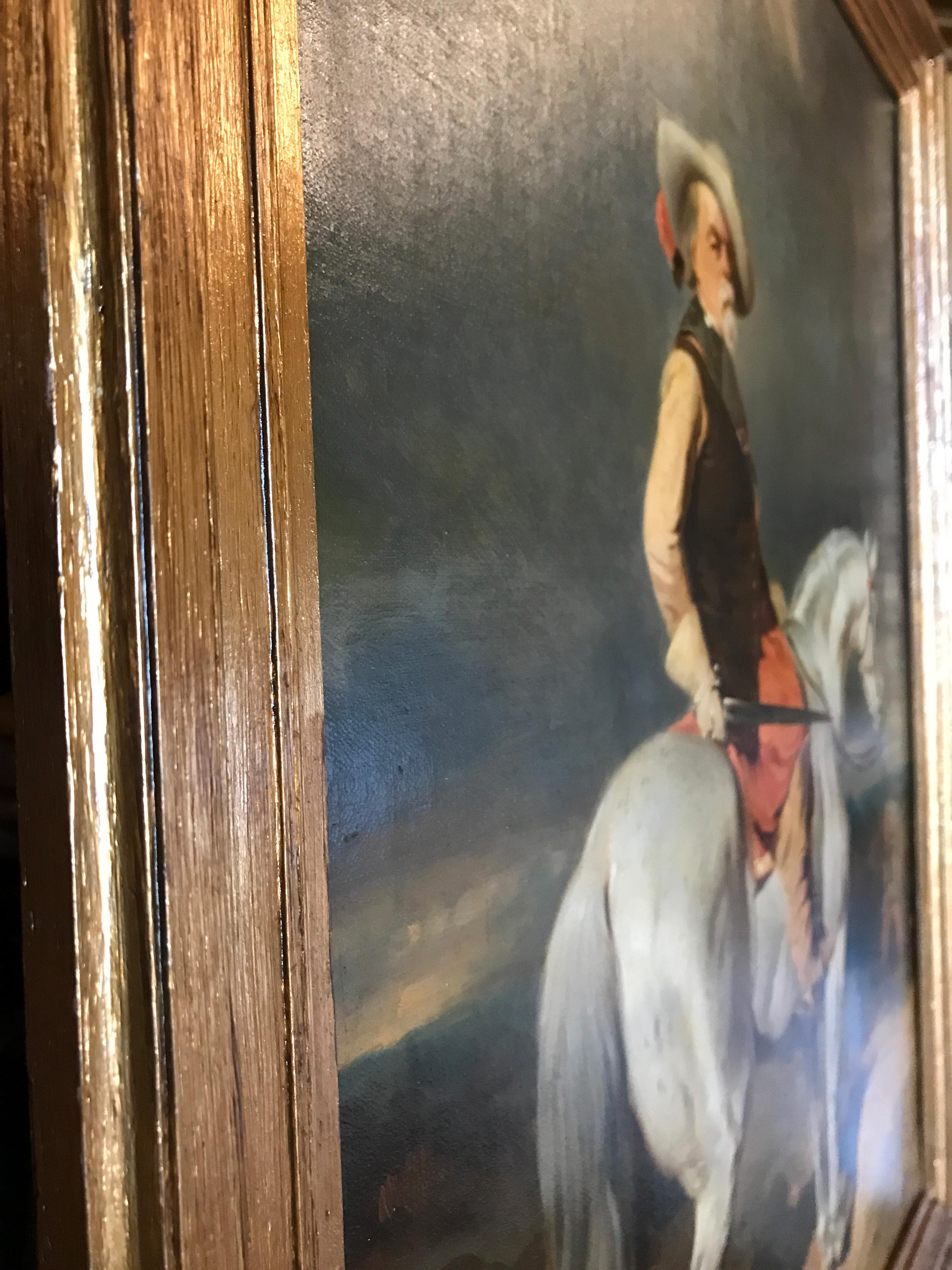 French 19th-Century Oil Painting: Alfred de Dreux - Capitaine des Mousquetaires For Sale 6