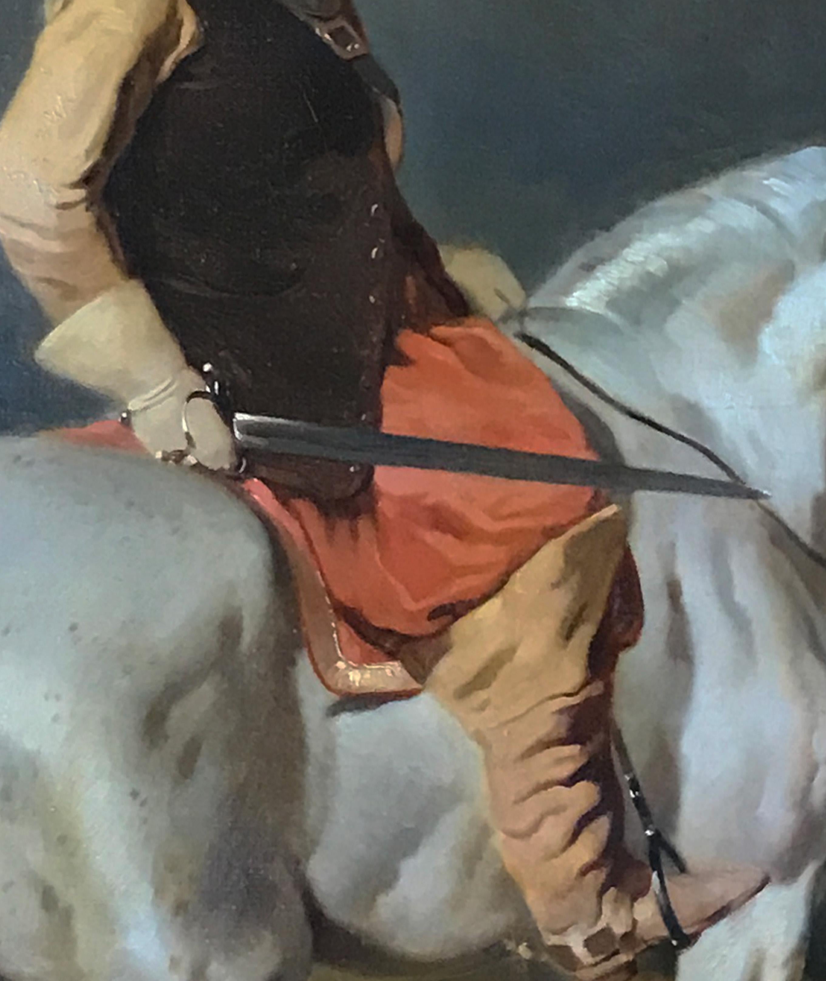 French 19th-Century Oil Painting: Alfred de Dreux - Capitaine des Mousquetaires For Sale 1