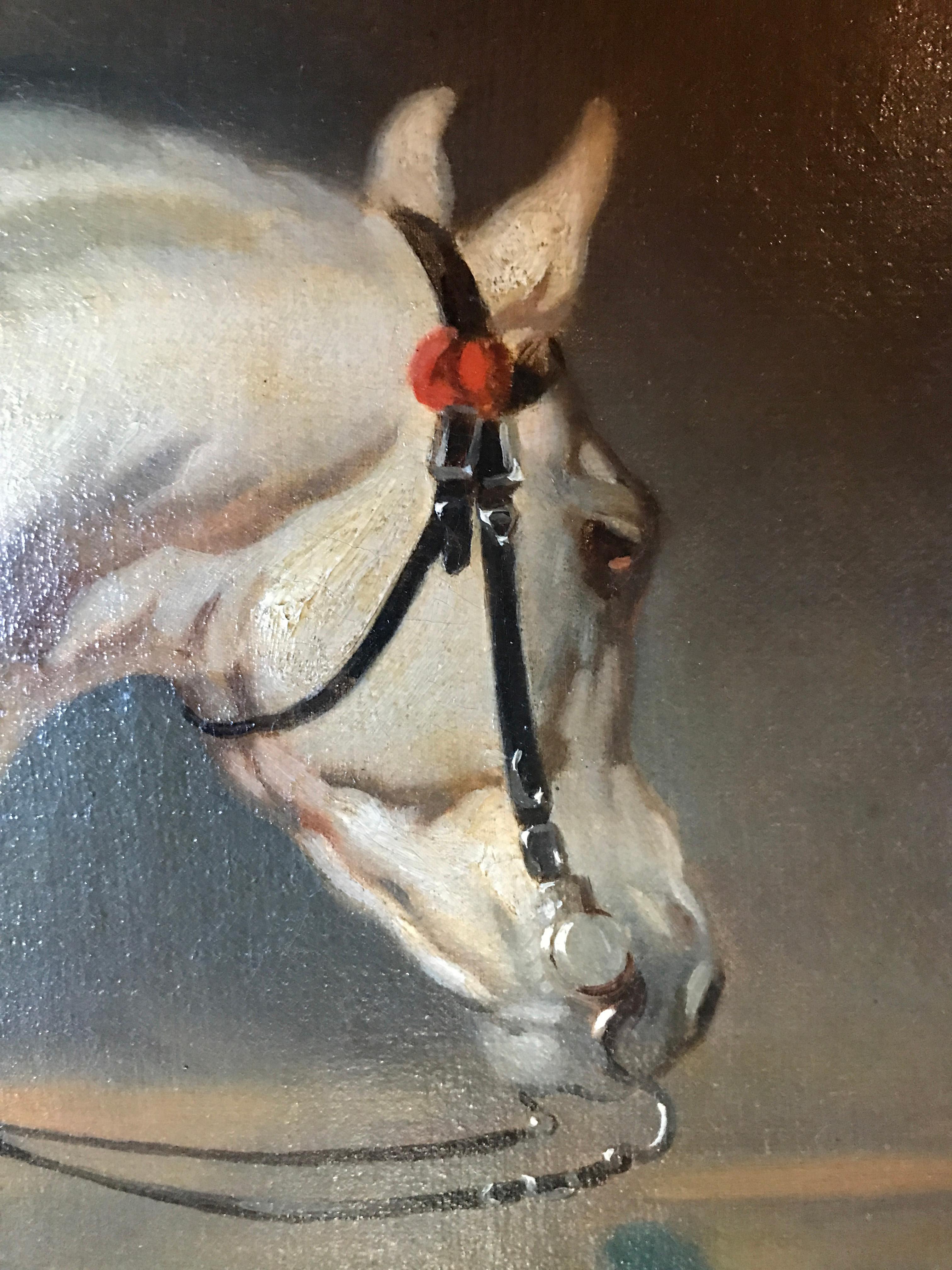 French 19th-Century Oil Painting: Alfred de Dreux - Capitaine des Mousquetaires For Sale 2