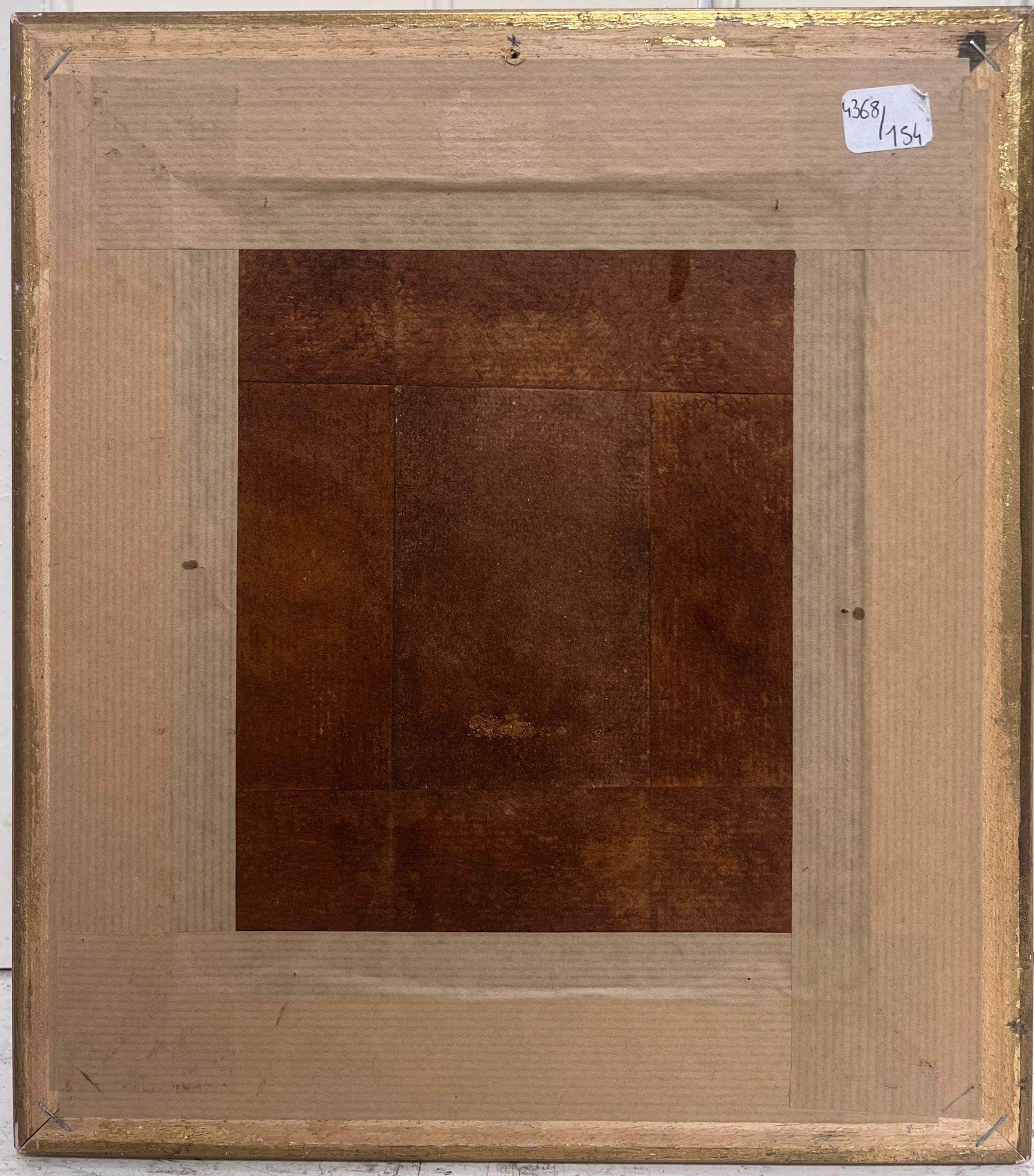 Antique French Oil Painting Ritratto di suora in abito da sera con cornice dorata 5