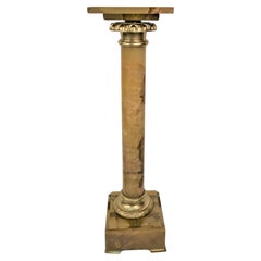 Französischer Sockel aus Onyx und Bronze des 19. Jahrhunderts – Säule