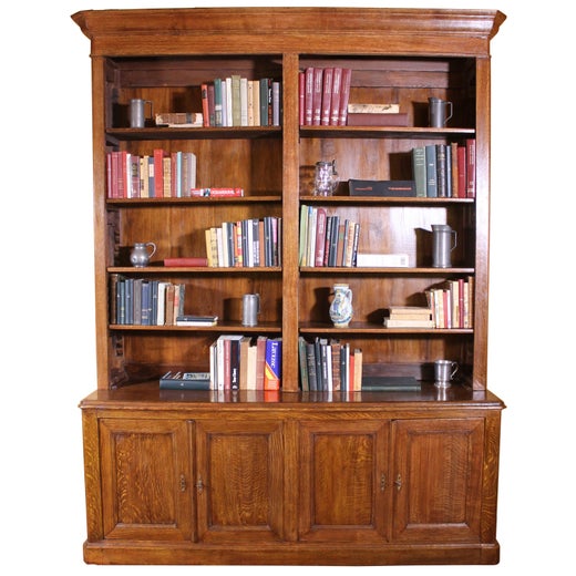 Open Bookcase In Mahogany And Inlays, Ralph Lauren Edwardian Bookcase