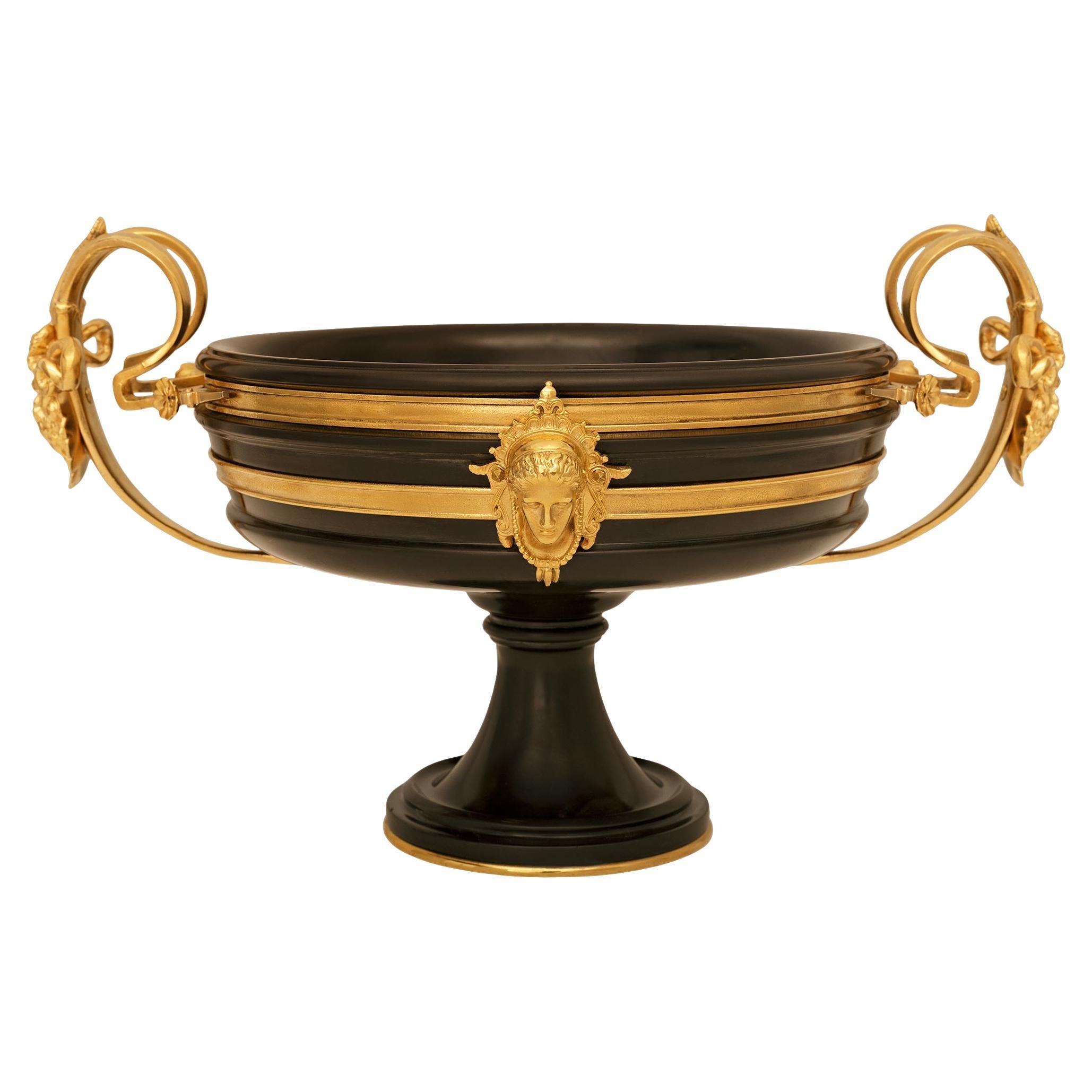 French 19th century Ormolu and Marble centerpiece, signed Barbedienne