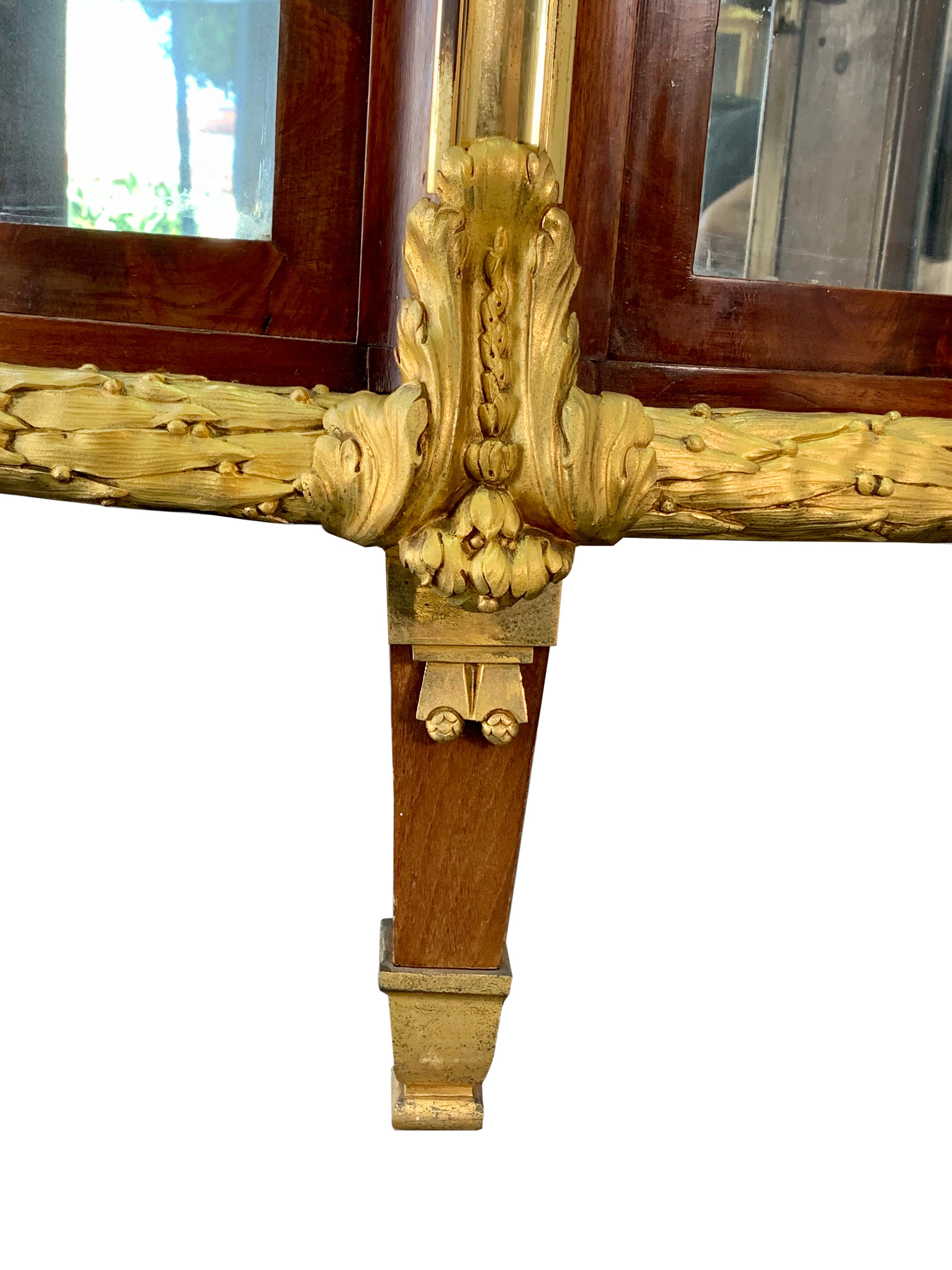 French 19th Century Ormolu Mounted D-Shaped Commode or Vitrine 9