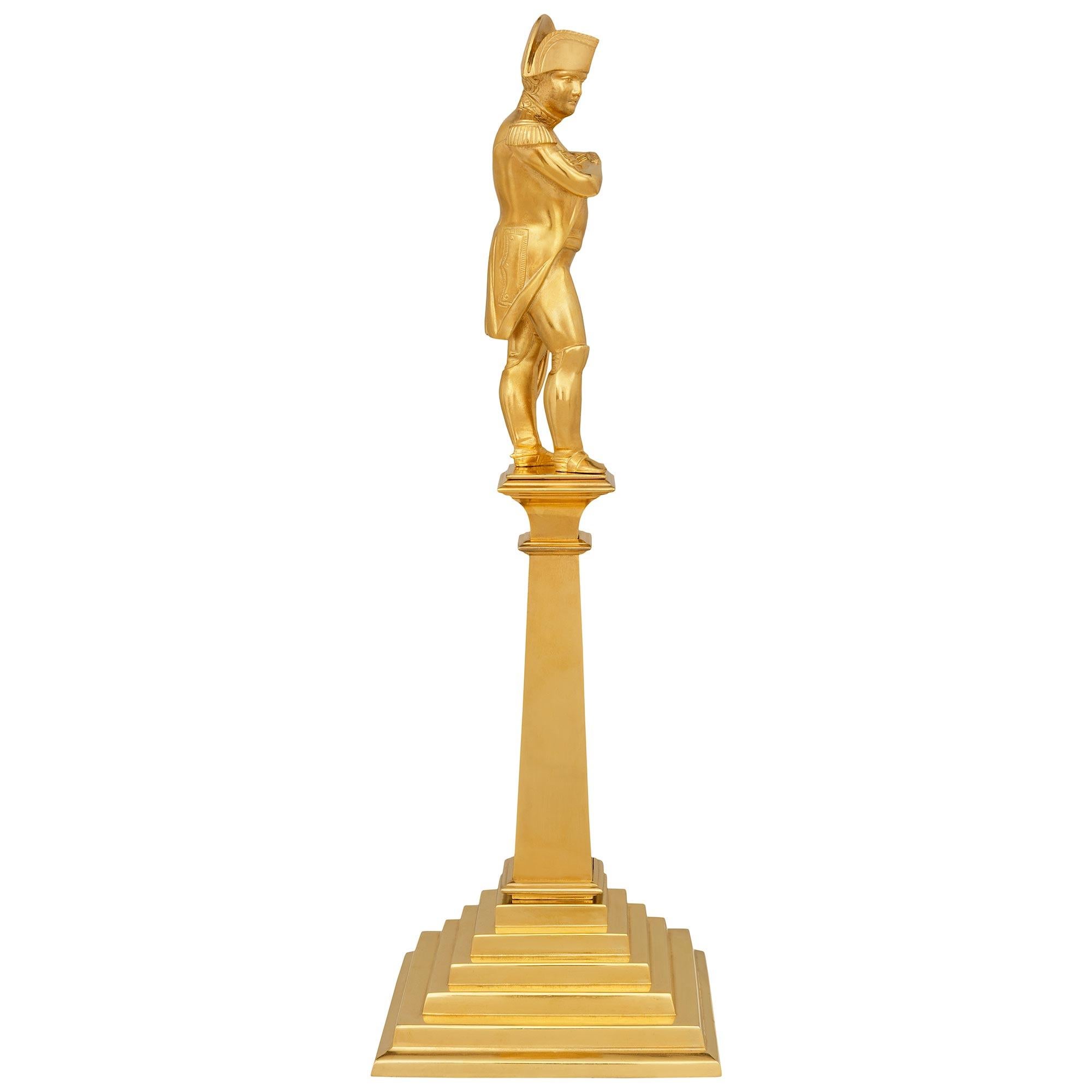 Francese Statua francese di Napoleone in ormolu del XIX secolo in vendita