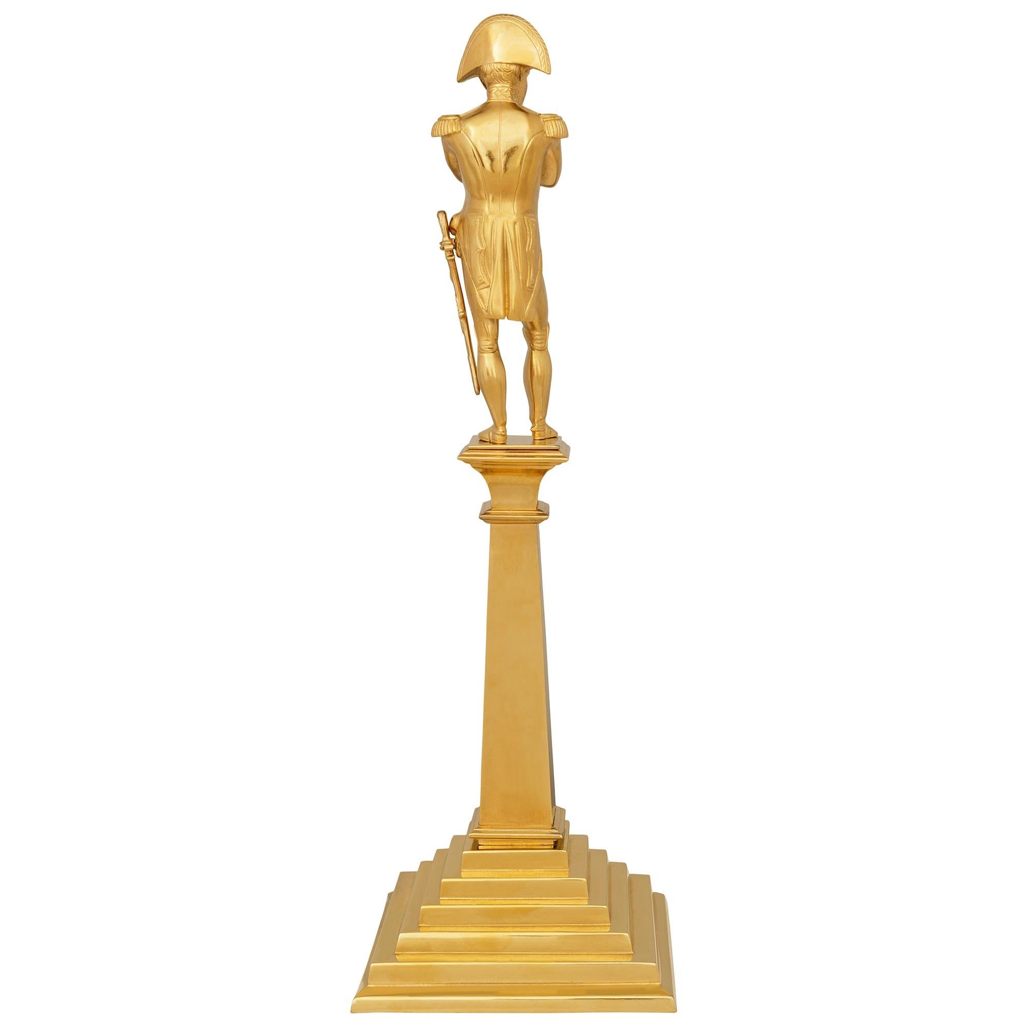 Statua francese di Napoleone in ormolu del XIX secolo in vendita 2