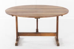 French 19th Century Oval Vendages Table