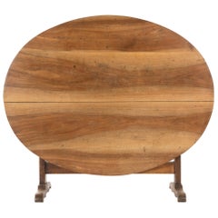 French 19th Century Oval Vendages Table