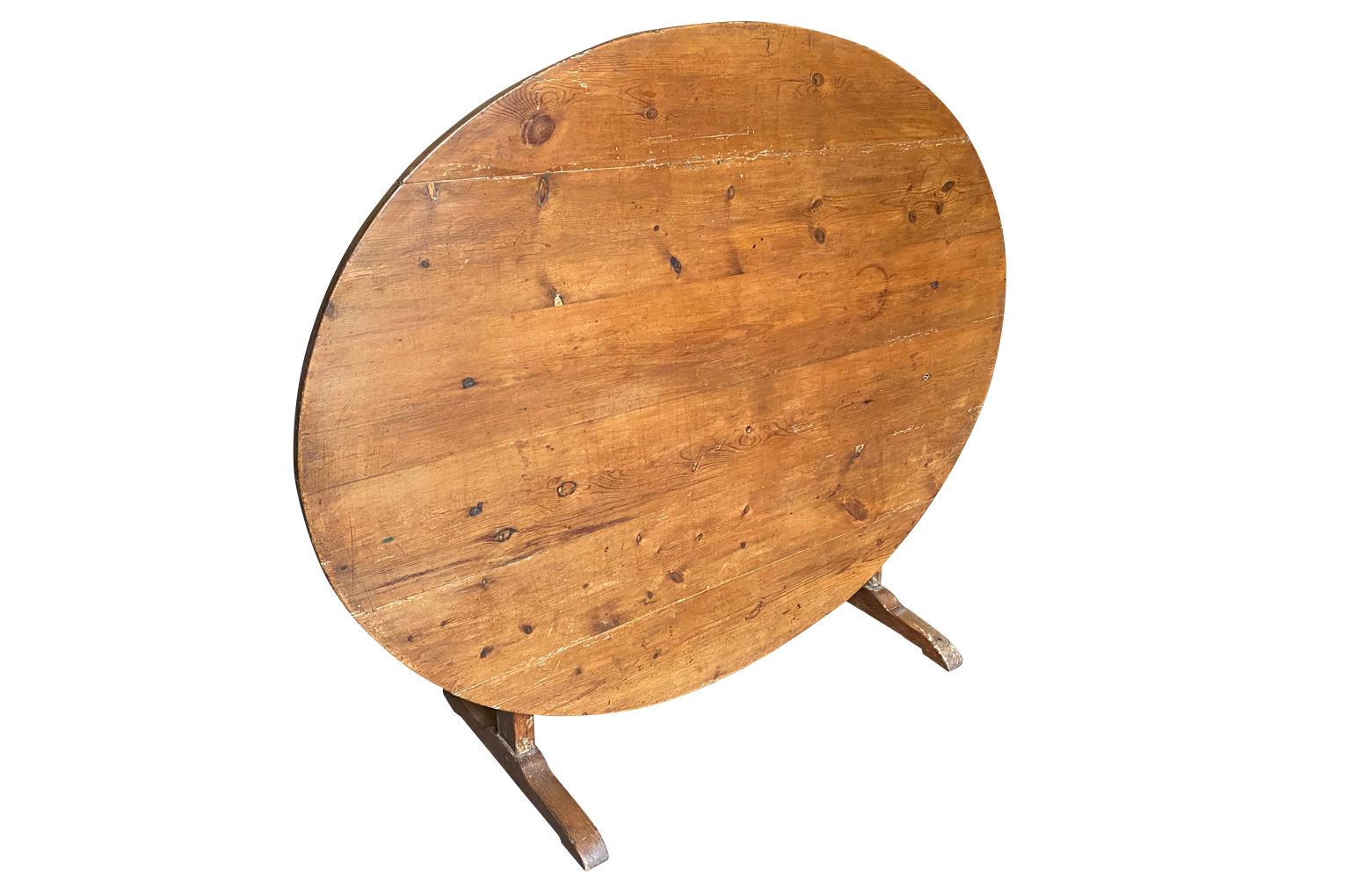 French 19th Century Oval Wine Tasting Table 7