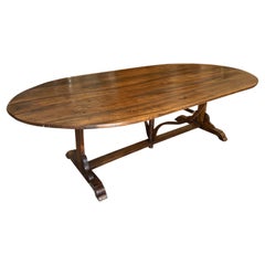 French 19th Century Oval Wine Tasting Table