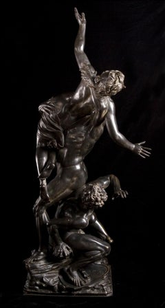 French 19th Century Paillard Bronze, ‘Abduction of A Sabine Woman' Signed