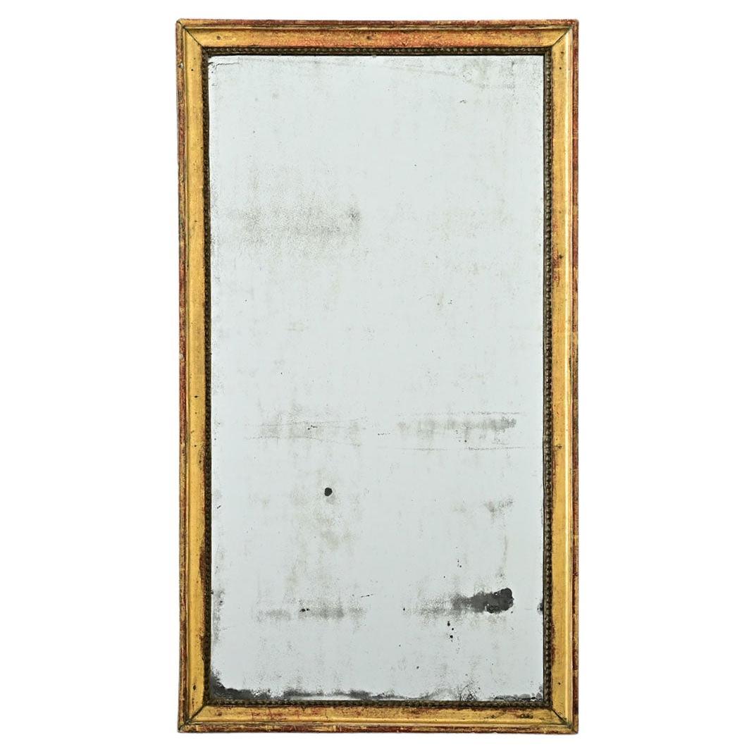 Miroir peint et doré français du 19ème siècle