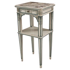 French 19th Century Painted Bedside Table