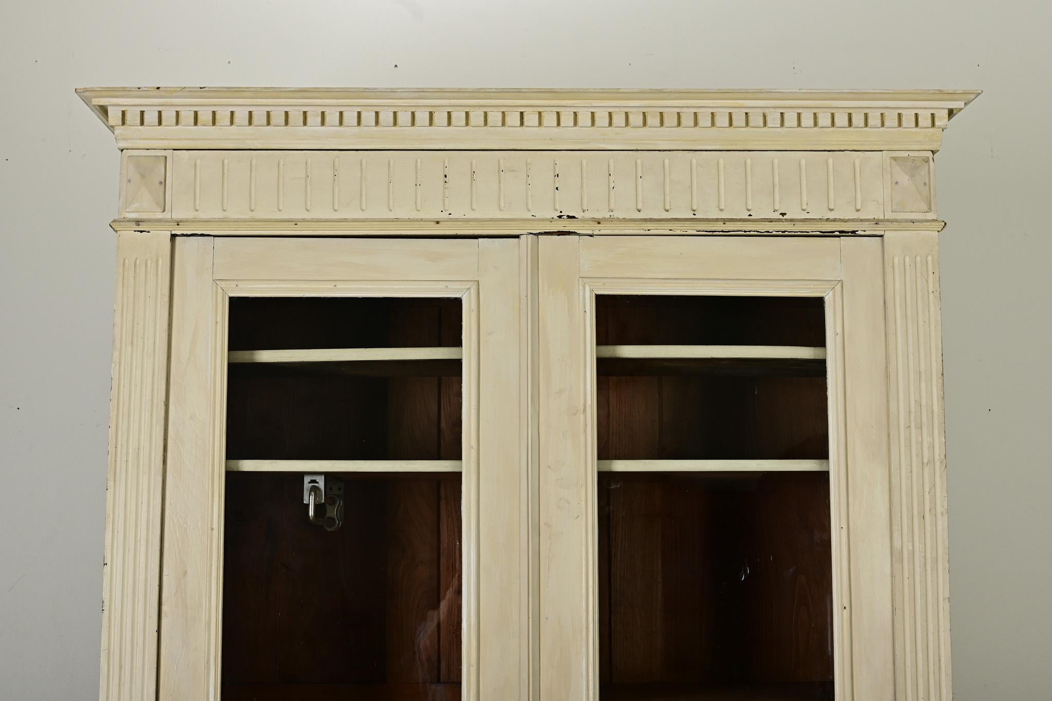 Other French 19th Century Painted Bibliotheque / Armoire For Sale