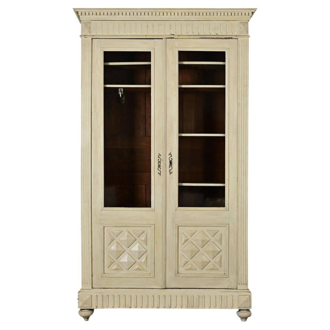 French 19th Century Painted Bibliotheque / Armoire