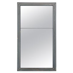 French 19th Century Painted Blue Mirror