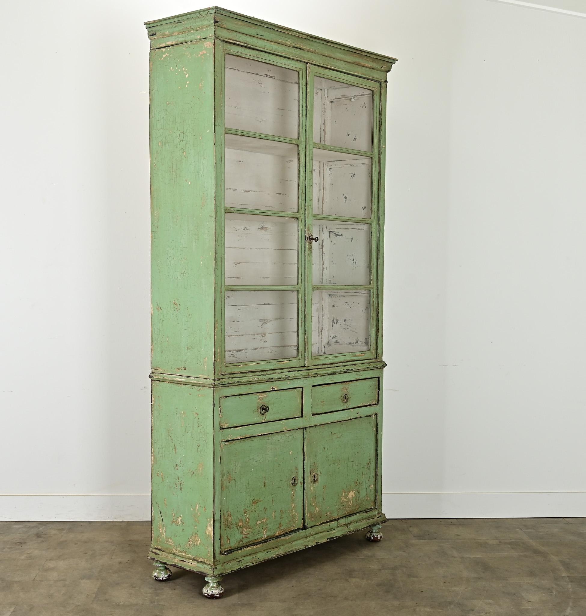 Buffet dipinto francese del XIX secolo A Deux Corps in vendita 3
