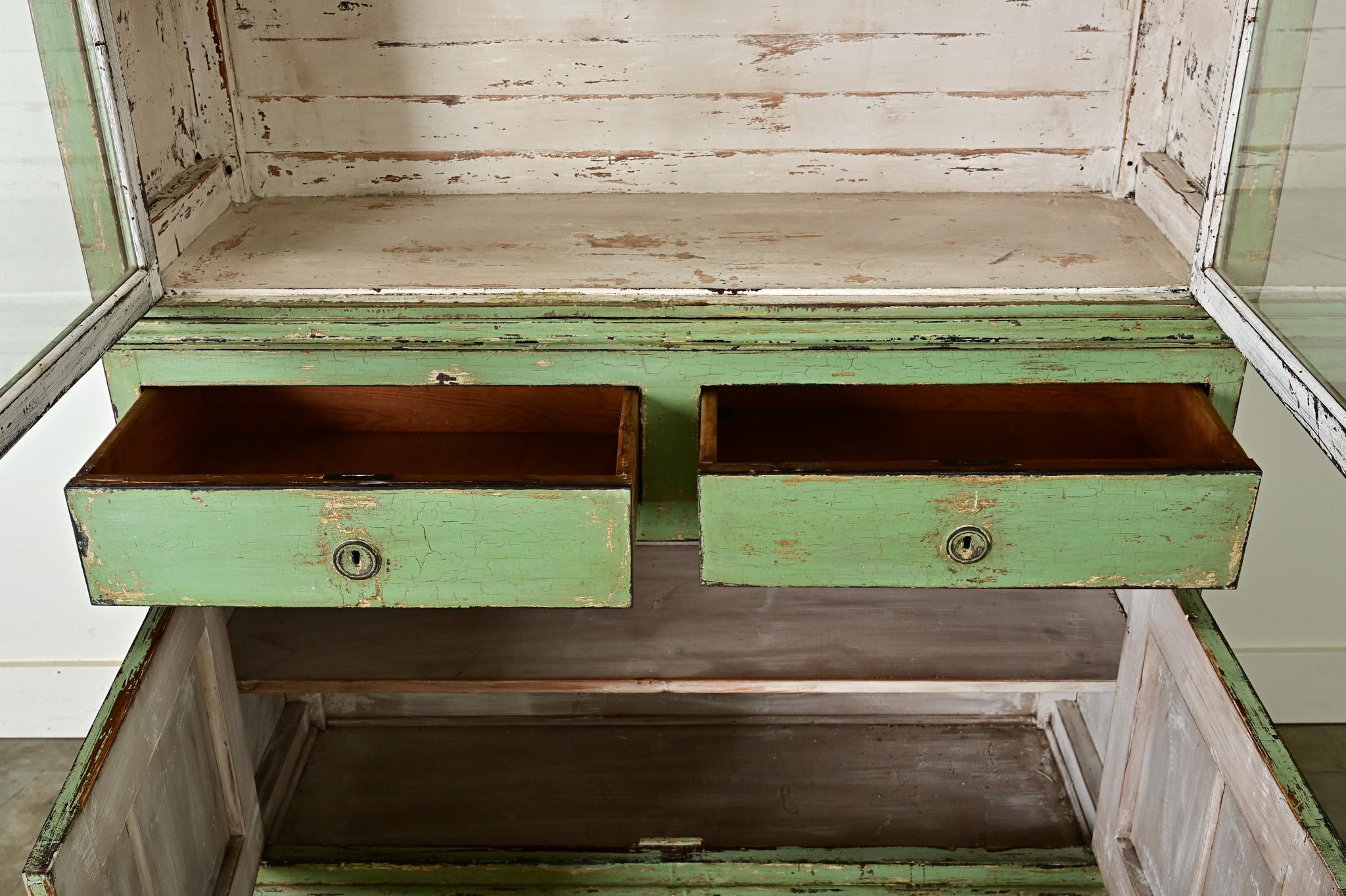 Buffet dipinto francese del XIX secolo A Deux Corps in vendita 4