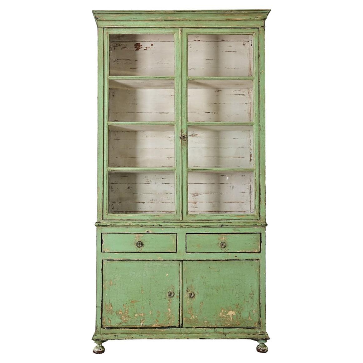 Buffet dipinto francese del XIX secolo A Deux Corps in vendita