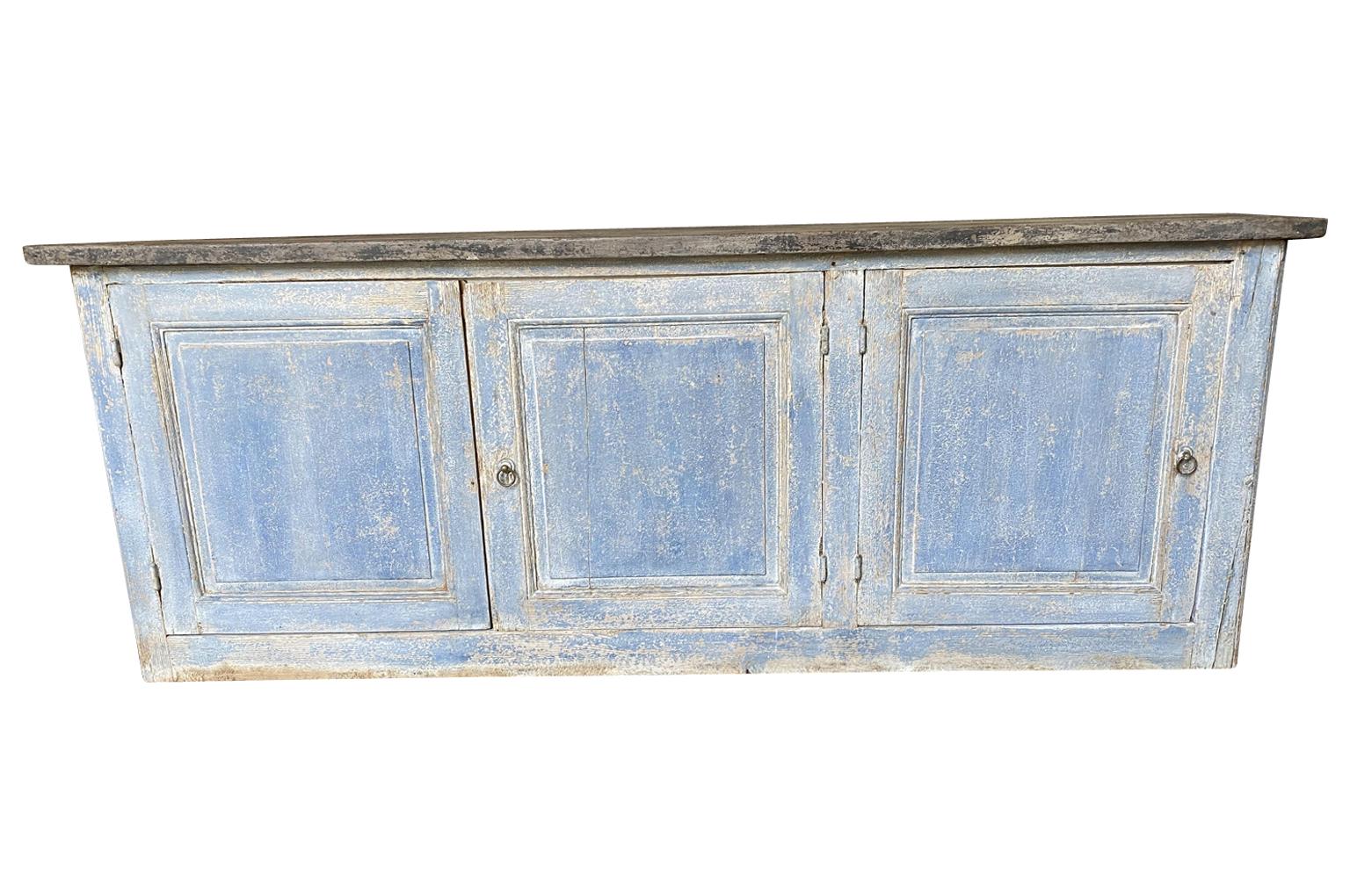 French 19th Century Painted Buffet In Good Condition In Atlanta, GA