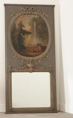 French 19th Century Painted & Carved Trumeau