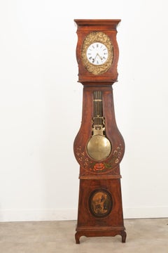 French 19th Century Painted Case Clock