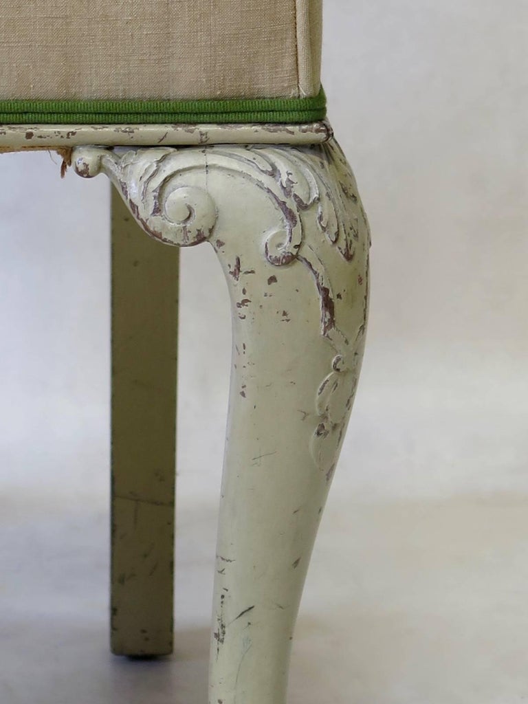 French 19th Century Painted Chippendale Chair For Sale at 1stDibs