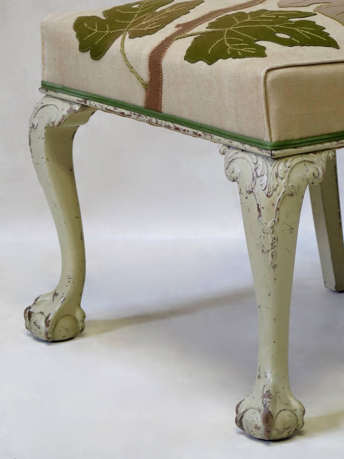 Bemalter Chippendale-Stuhl aus dem 19. Jahrhundert im Angebot 11