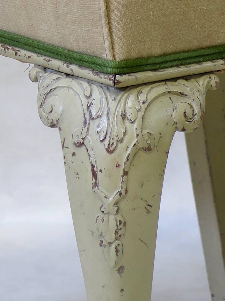 French 19th Century Painted Chippendale Chair For Sale at 1stDibs