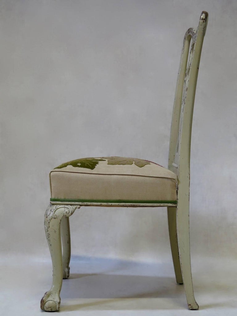 French 19th Century Painted Chippendale Chair