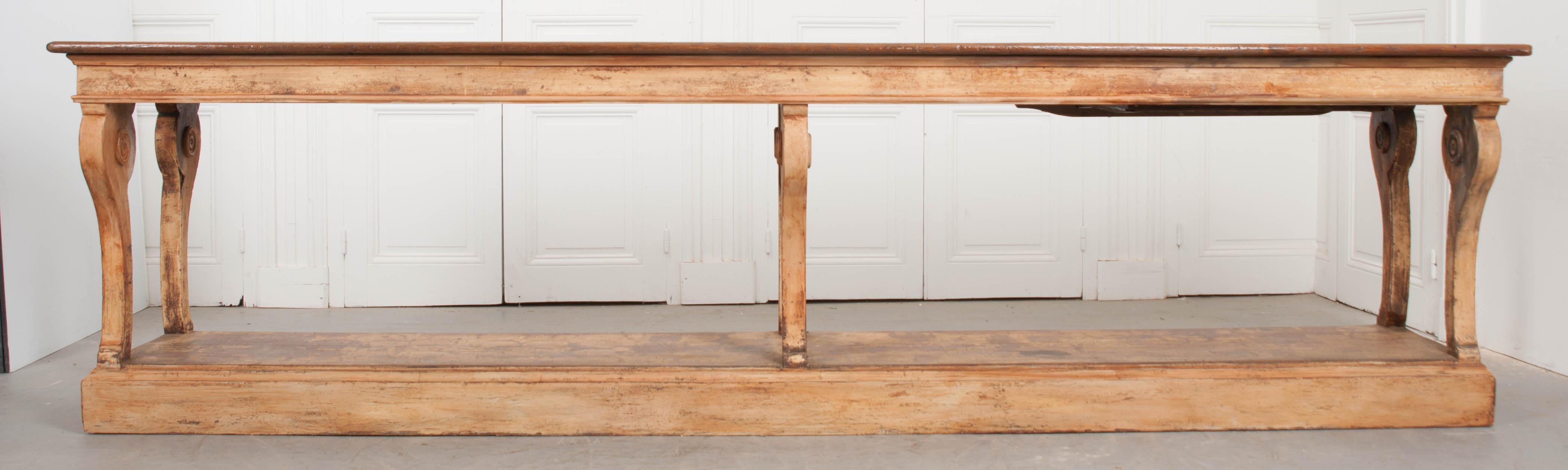 French 19th Century Painted Drapery Table 3