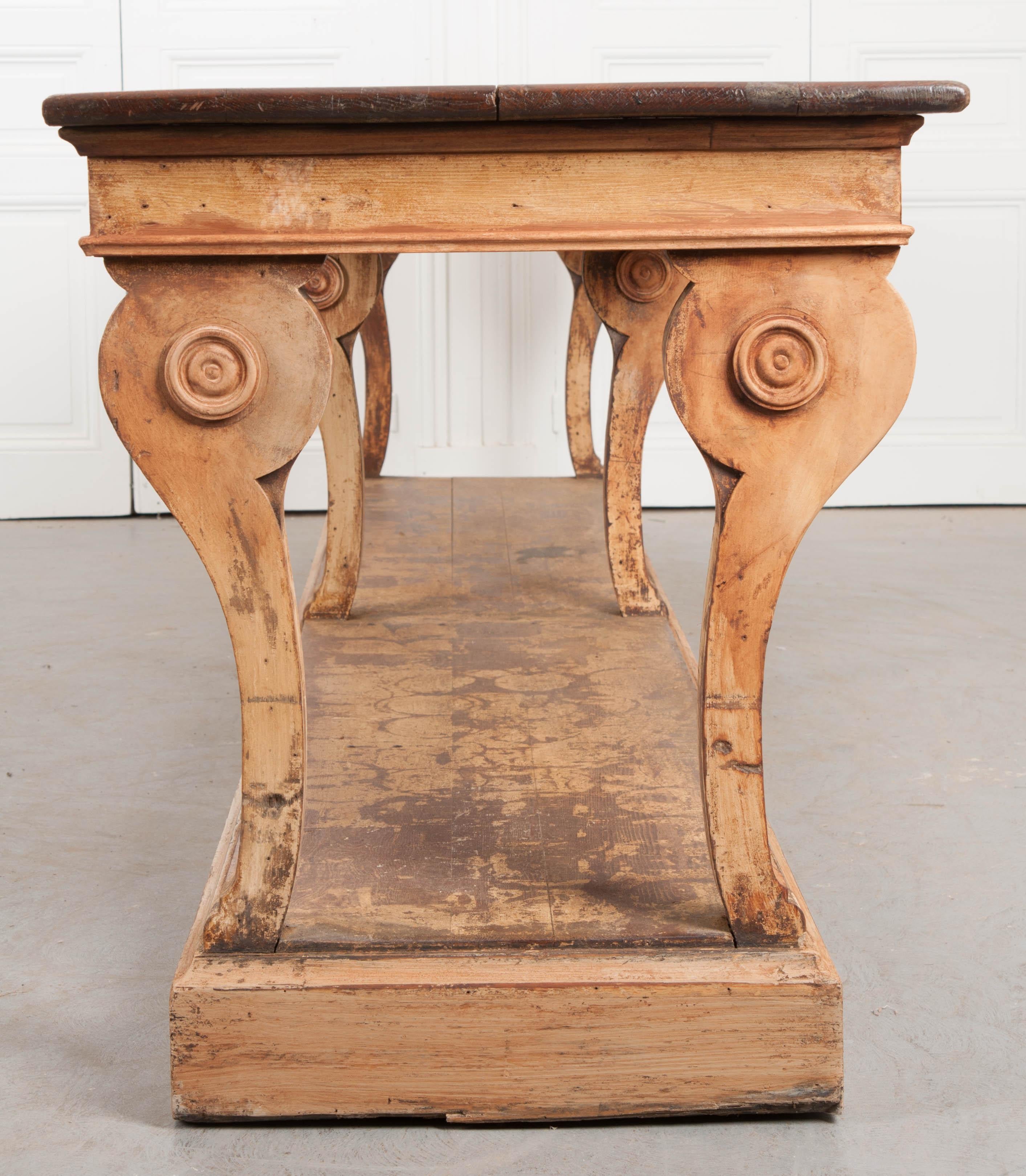 French 19th Century Painted Drapery Table 4