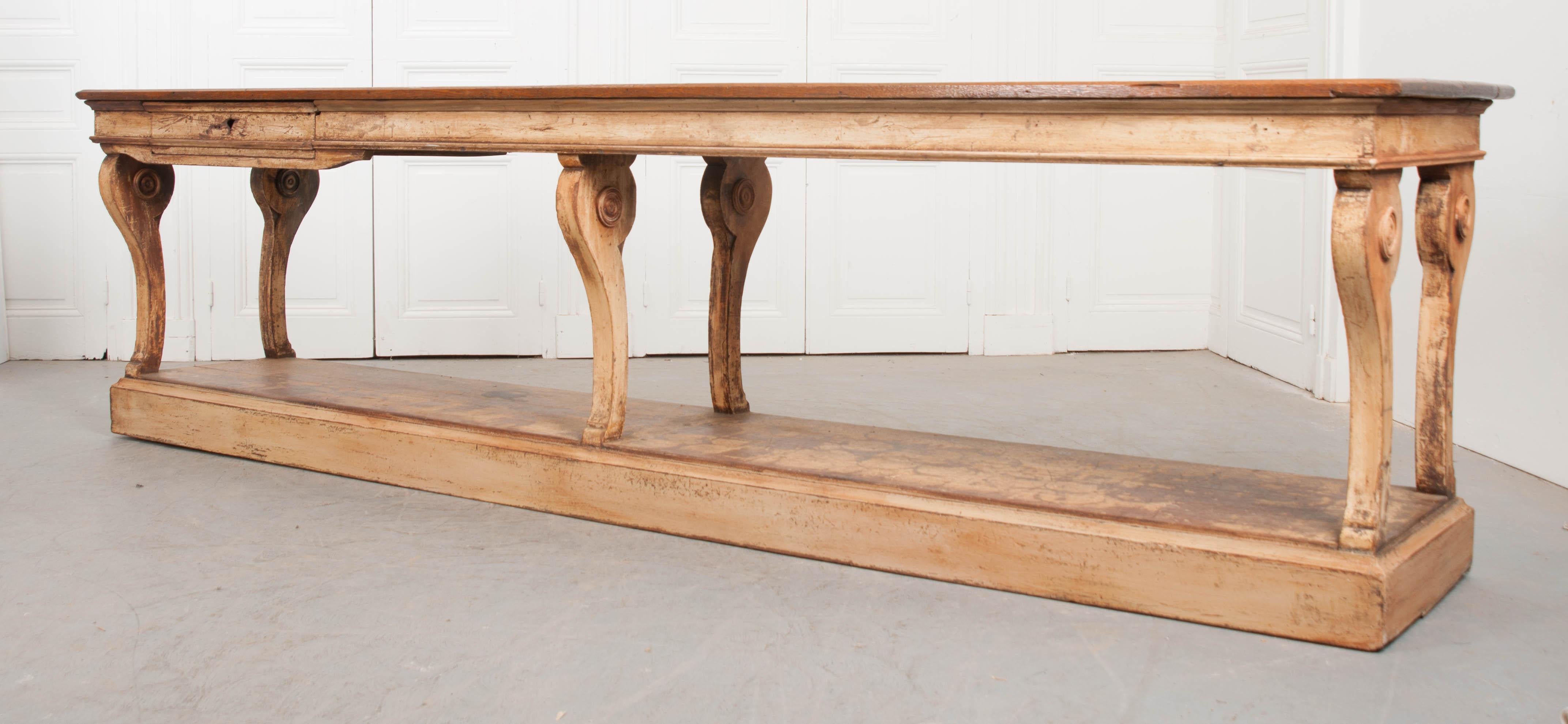 French 19th Century Painted Drapery Table 5