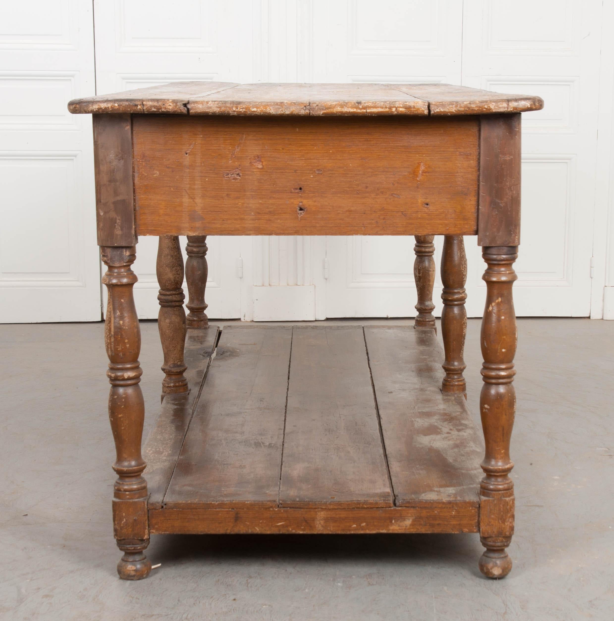 French 19th Century Painted Drapery Table 6
