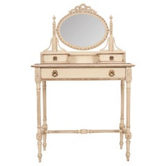 French 19th Century Painted Dressing Table
